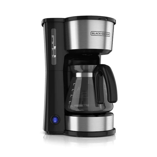 BLACK+DECKER CM0755S 5-Cup Black/Stainless Residential Drip Coffee Maker 