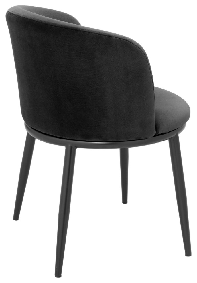 Black Dining Chair Set of 2  Eichholtz Filmore   Midcentury   Dining Chairs   by Oroa   Distinctive Furniture  Houzz