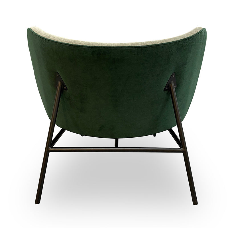 AVENIR Lounge Chair - Green & Dark Green