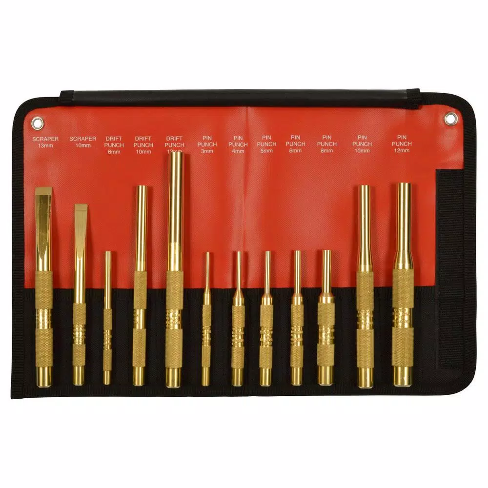 Mayhew Brass Metric Punch and Scraper Set (12-Piece) and#8211; XDC Depot