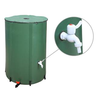 Winado 132 Gal. Green Collapsible Rain Barrel 195408160231