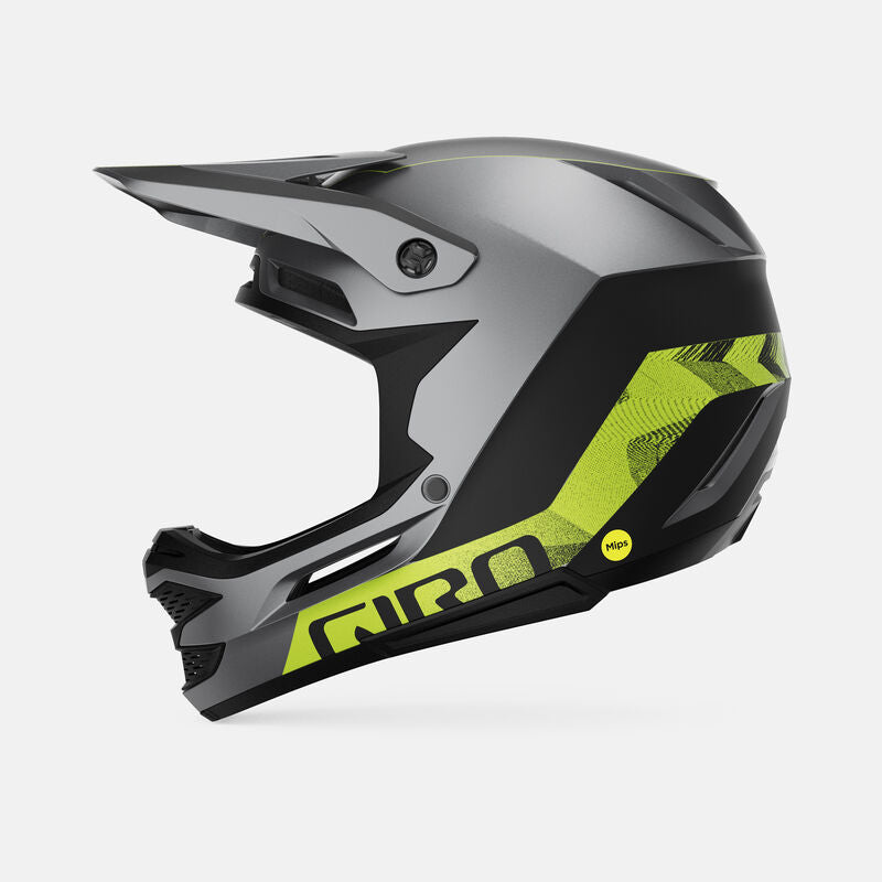 Giro Insurgent Spherical Full Face Helmet - Matt Black-Ano Lime - 2023