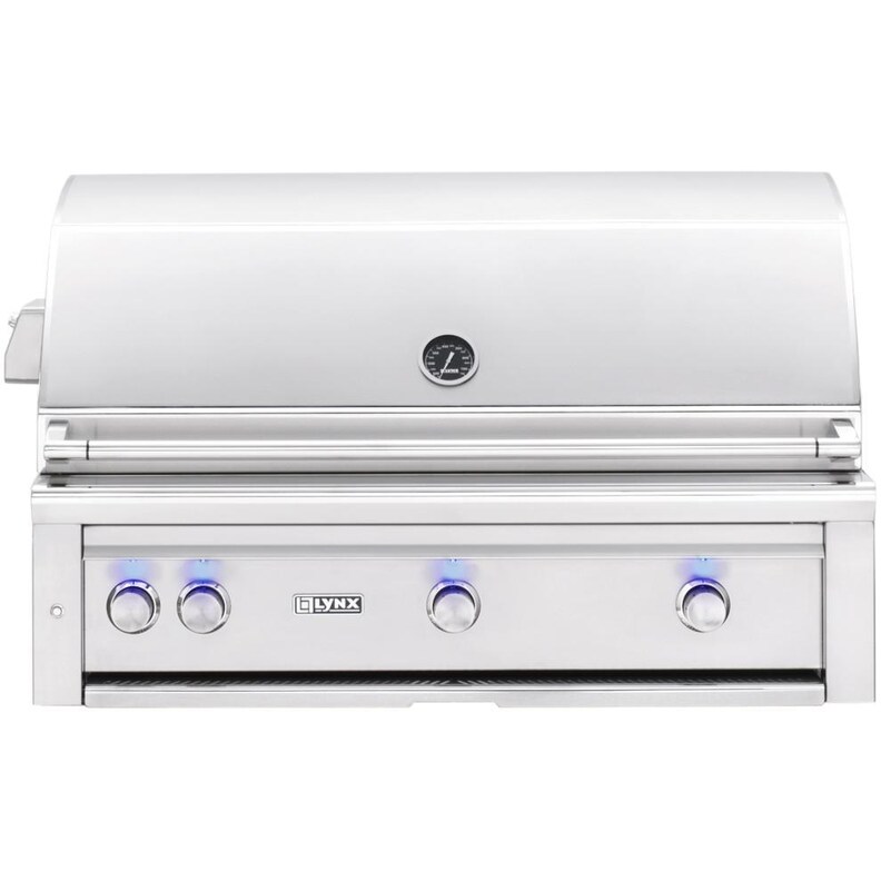 Lynx L42TR-NG Professional 42-Inch Built-In Natural Gas Grill With One Infrared Trident Burner And Rotisserie