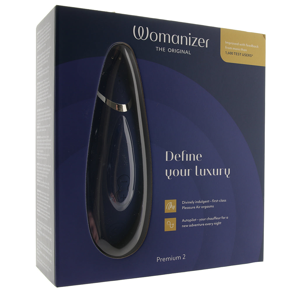 Womanizer Premium 2 Pleasure Air Stimulator in Blueberry