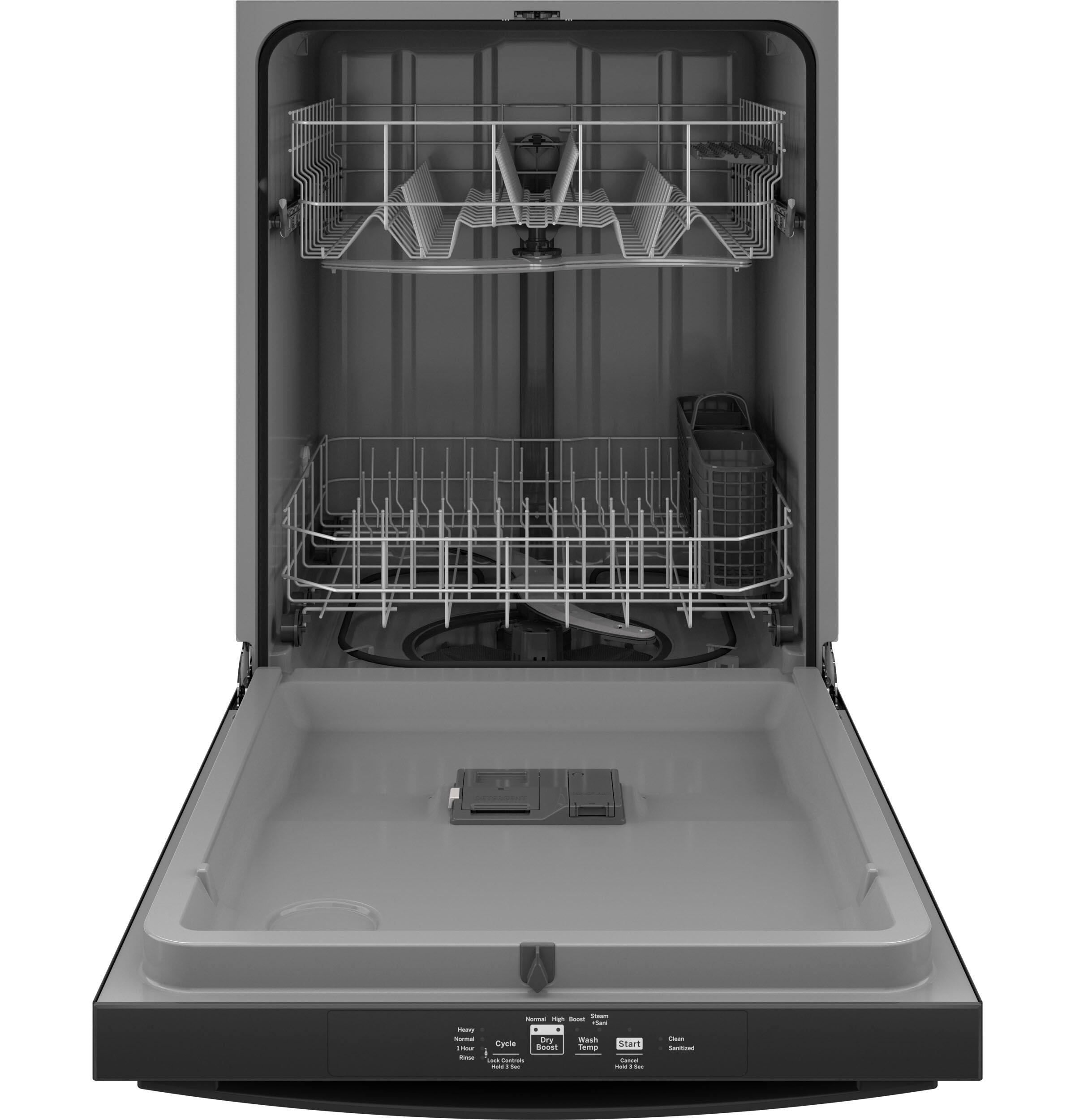 Ge Appliances GDT535PGRBB Ge® Top Control With Plastic Interior Dishwasher With Sanitize Cycle & Dry Boost