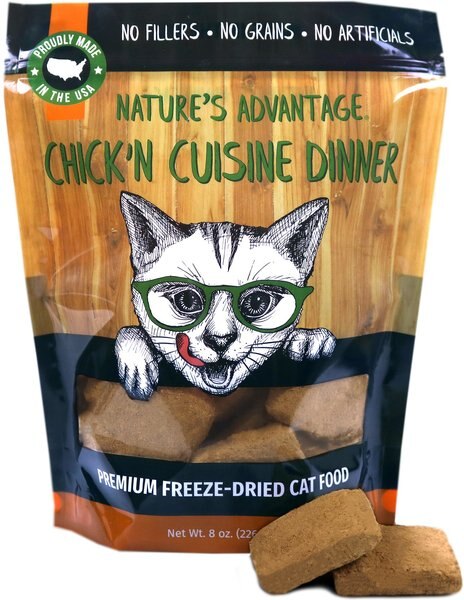 Nature's Advantage Chick'n Cuisine Dinner Cat Food， 8-oz bag