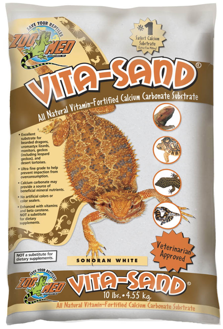 Zoo Med Repti Sand Sonoran White All Natural Stimulates Digging Burrowing 10 lbs