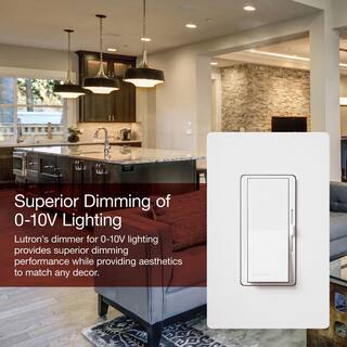 Lutron Diva Dimmer Switch for 0-10V LEDFluourescent Fixtures 8-Amp Single-Pole or 3-Way Brown (DVSTV-BR) DVSTV-BR