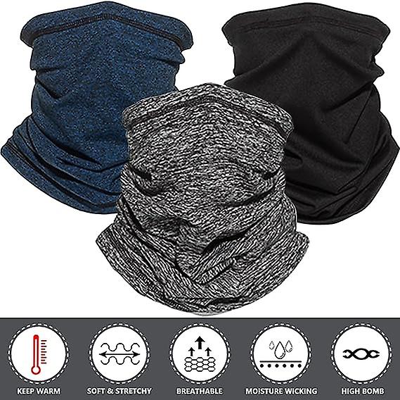 3pcs Headband Winter Warmth Adjustable Windproof Riding Mask Sports Ear Protector Elastic Neck Cover Scar