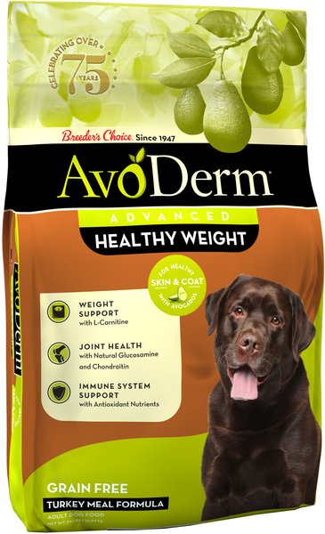 AvoDerm Advanced Healthy Weight Turkey Meal Formula Grain-Free Dry Dog Food