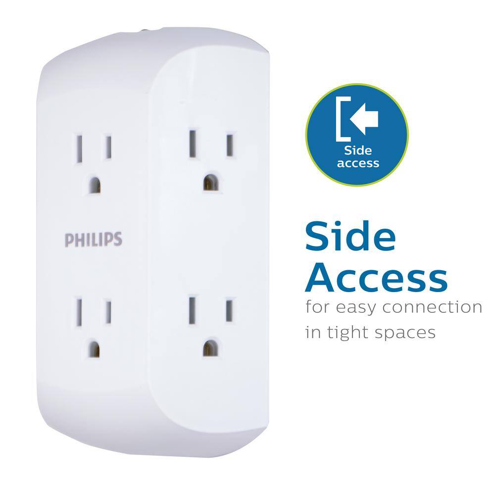 Philips Grounded Tap 6-Outlets with Resettable Circuit Breaker SPS1460WA37