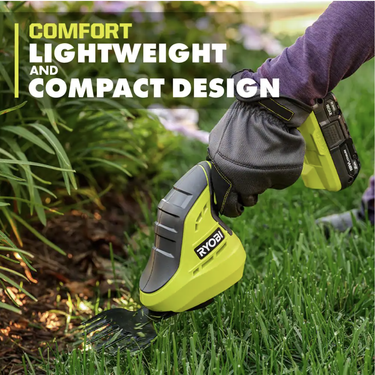 Ryobi One+ 18V Cordless Grass Shear and Shrubber Trimmer (Tool Only)