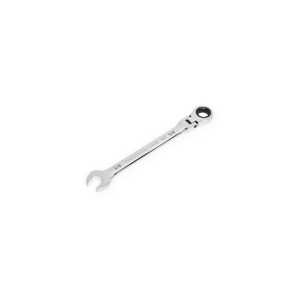 5/8 90T 12 Point Flex Head Ratcheting Combination Wrench