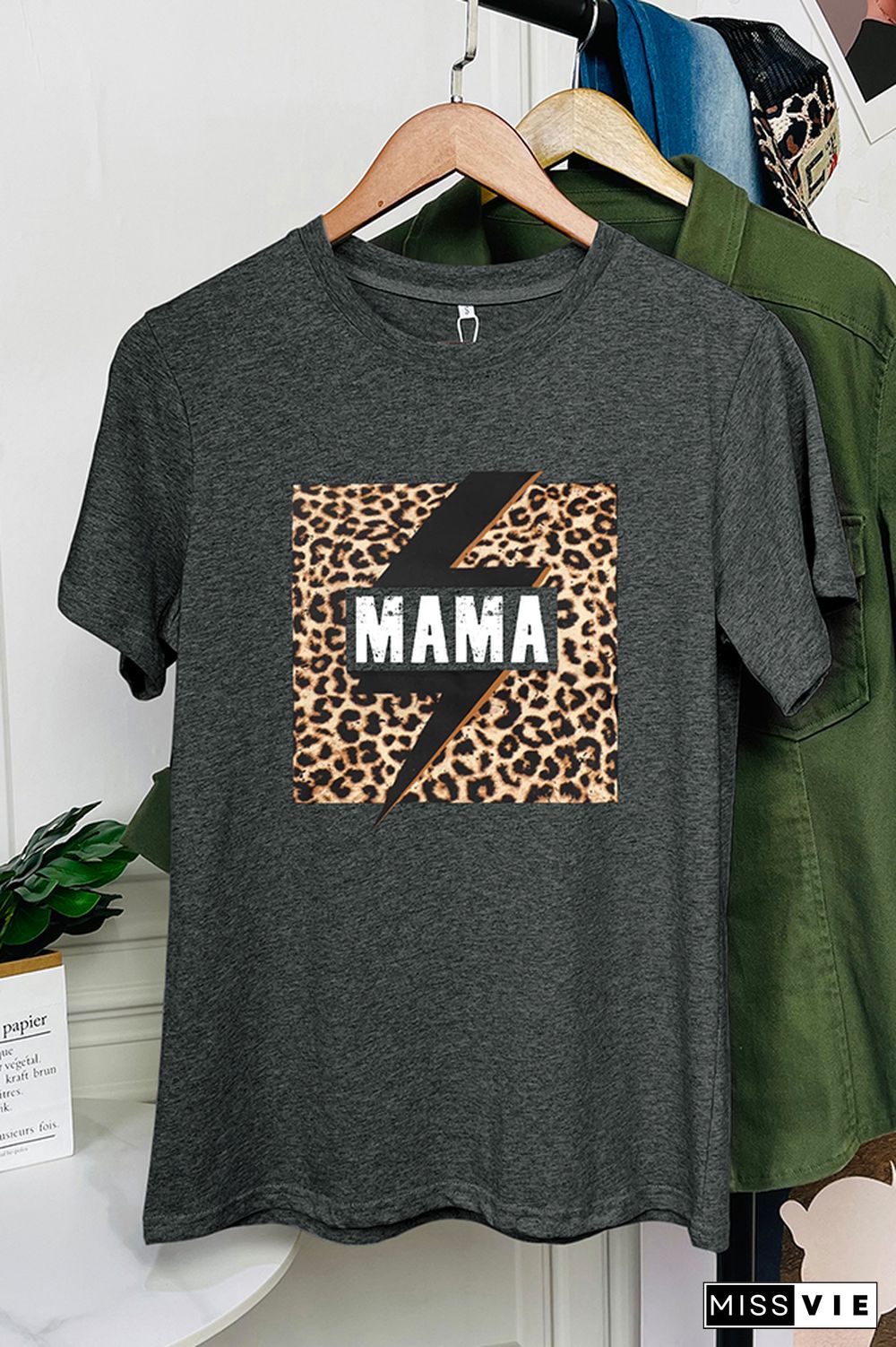 MAMA lightning Short Sleeve Graphic Tee Wholesale