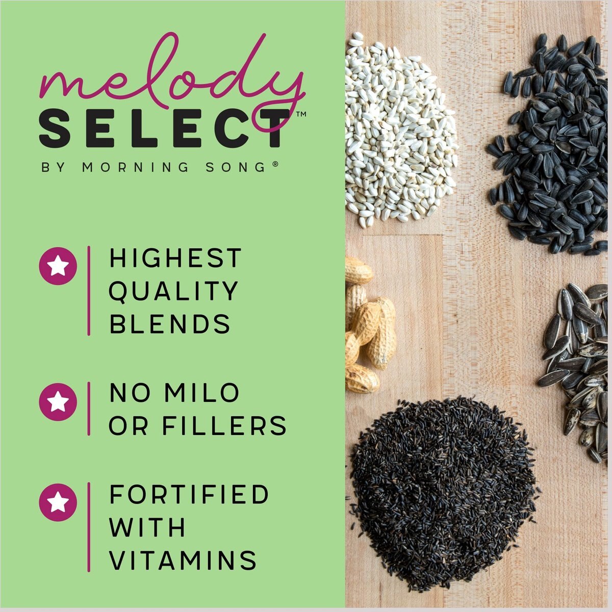 Melody Select Waste Free Nut and Fruit Bird Food