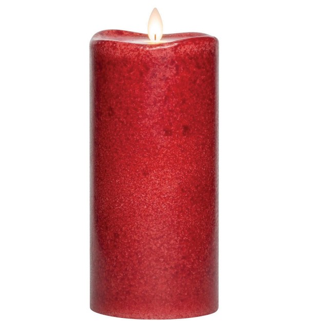 Mottled Led Pillar Candle