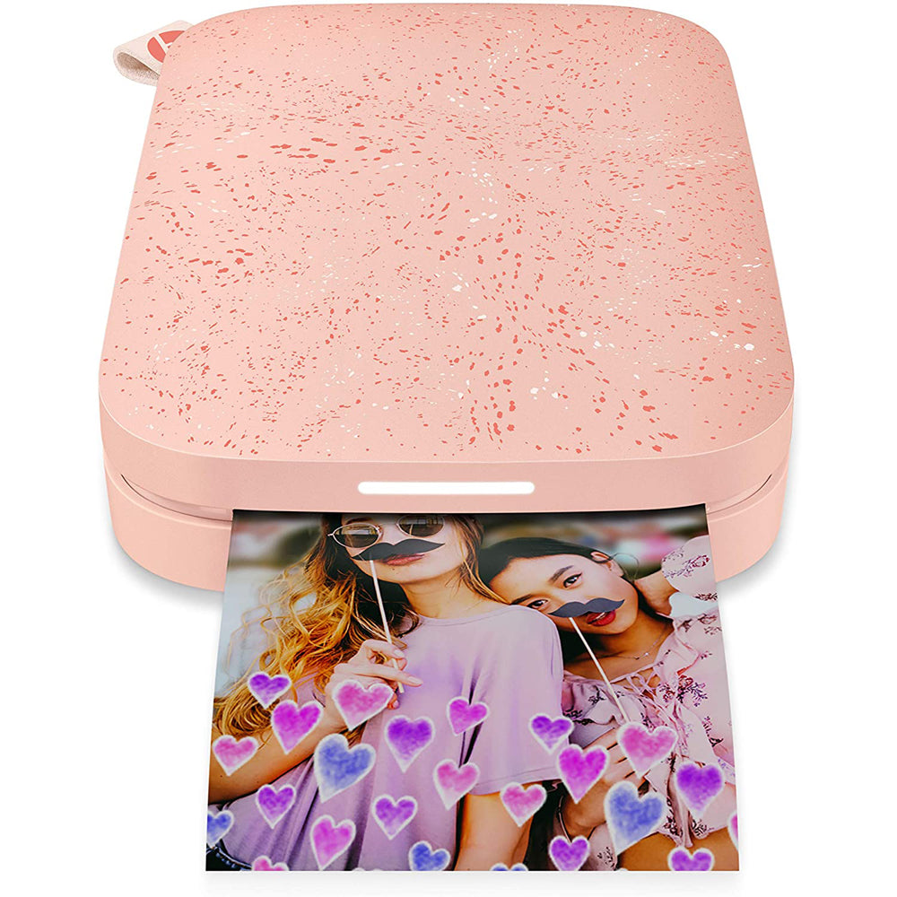 HP Sprocket Portable Photo Printer (Blush) – Instantly Print 2x3” Sticky-backed Photos from Your Phone