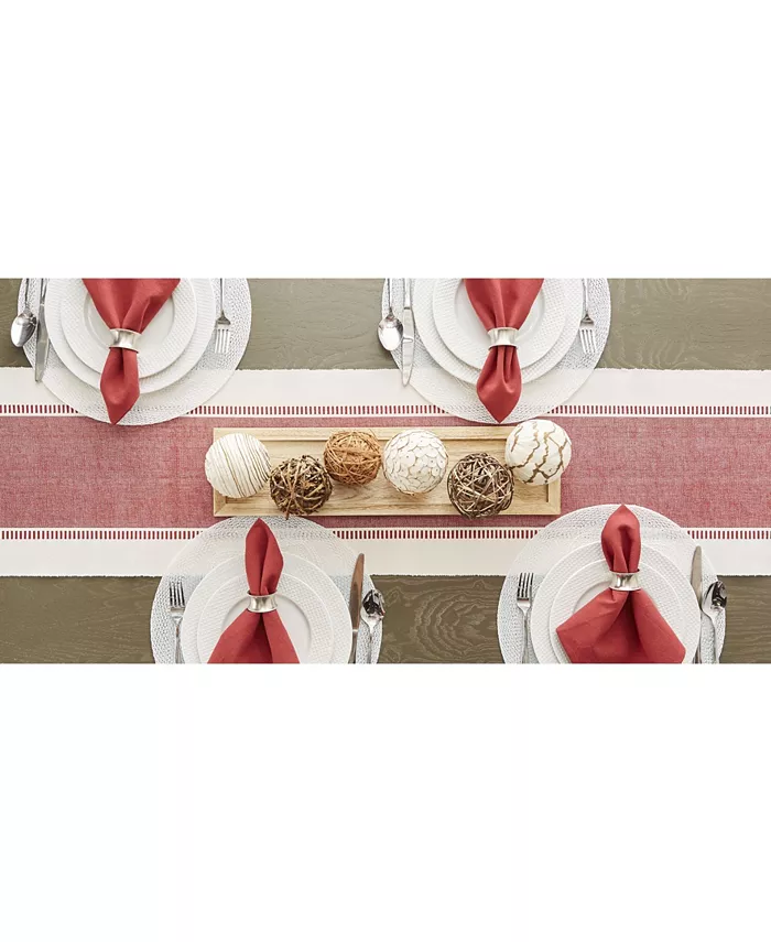 Design Imports Dobby Stripe Table Runner 13 x 72