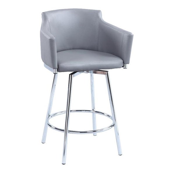 Somette Dahlia Club Counter Stool with Memory Swivel - Counter Height - Counter Height