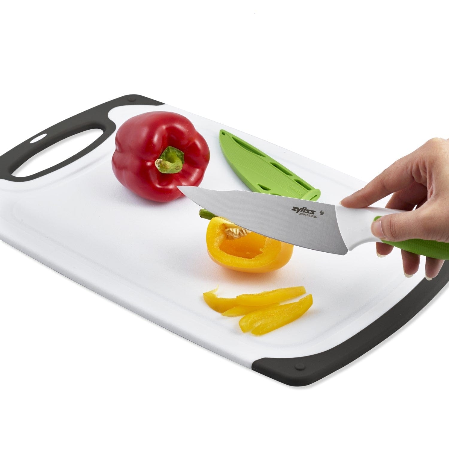 Comfort Cutting Board and 3 Piece Knife Set