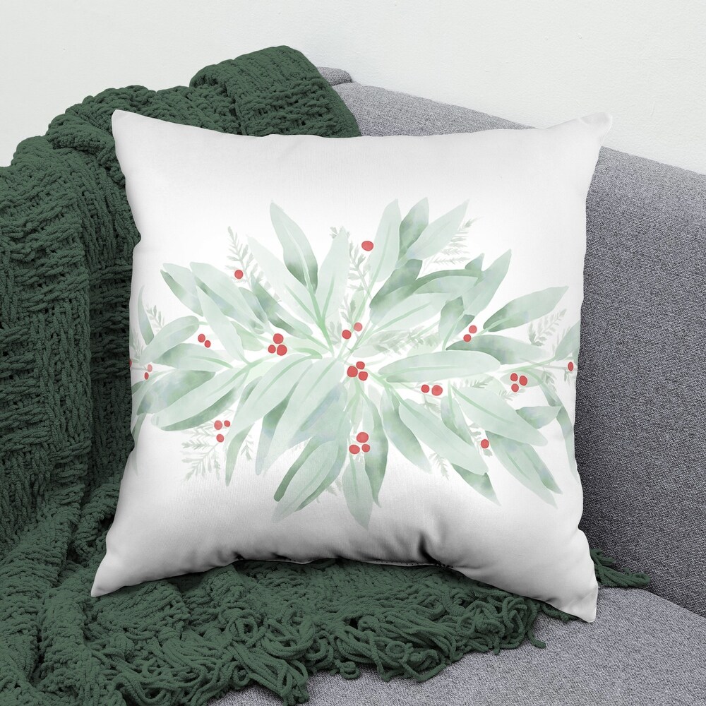 Watercolor Garland Double Sided Pillow