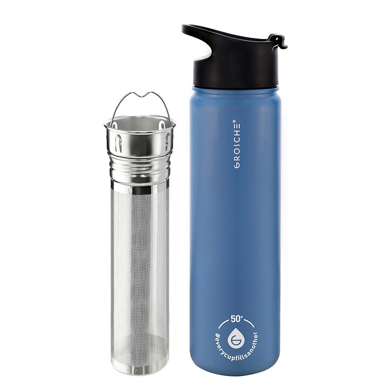 GROSCHE CHICAGO STEEL Insulated Stainless Steel 22-oz. Water Bottle