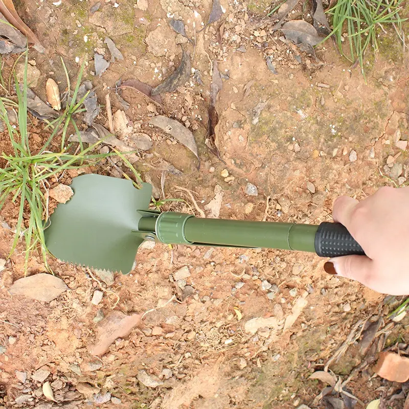 Lightweight Multifunctional Folding Camping Shovel Spade Multifunctional Survival Spade Shovel Garden Tool Shovel Tri Fold Spade