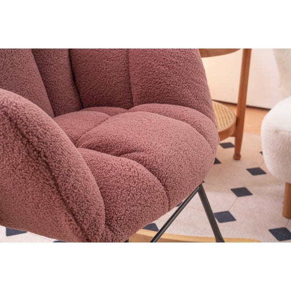 Teddy Fabric Tufted Upholstered Rocking Chair