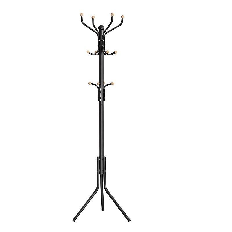 Coat Rack Freestanding， Metal Coat Rack Stand With 12 Hooks， Coat Tree， Holds Clothes， Hats， and Bags