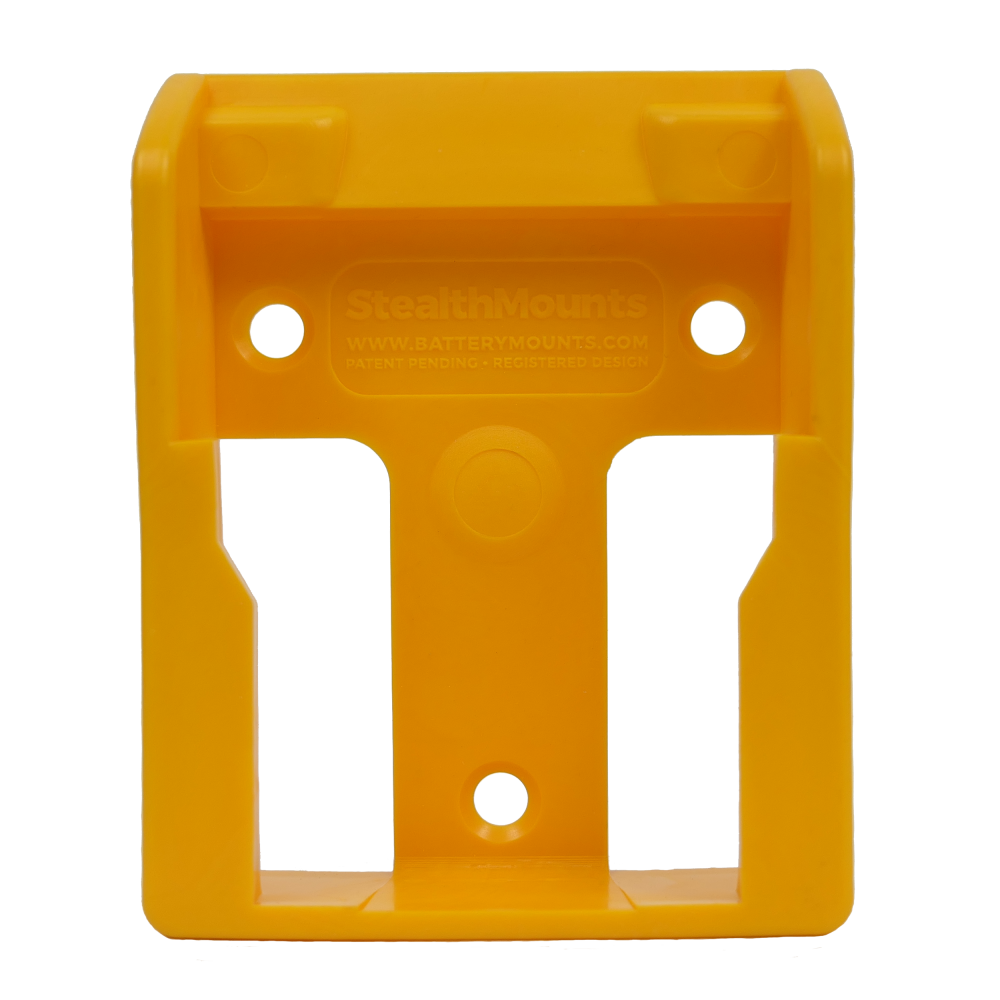 StealthMounts Battery Mount DEWALT XR 20V 60V Yellow 6pk ;