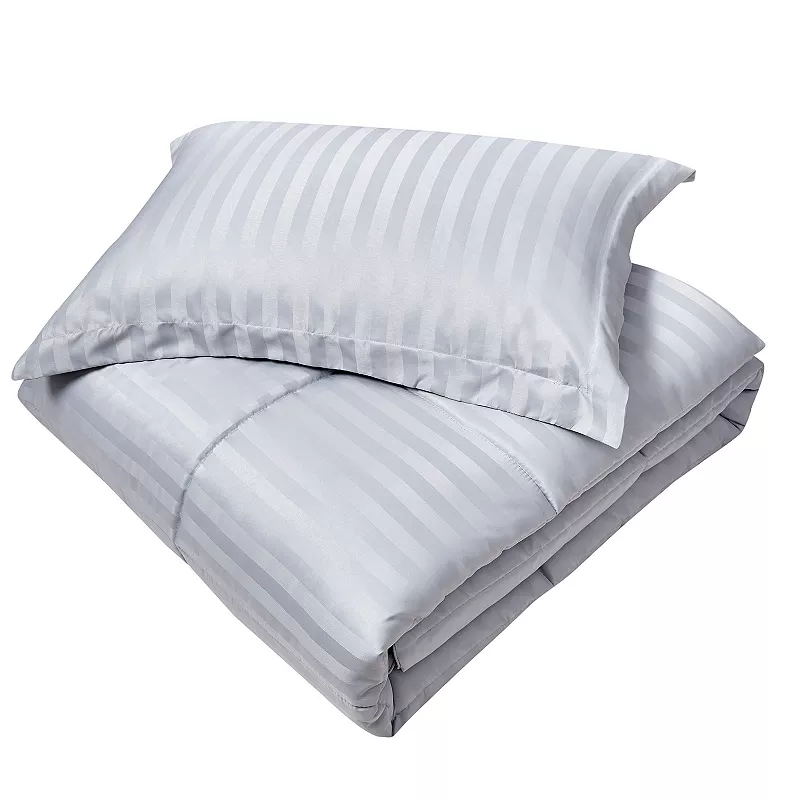 Kathy Ireland Damask Stripe Comforter Set