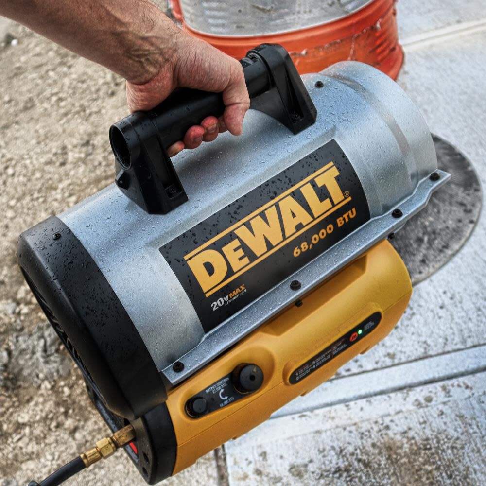 DEWALT 68000 BTU Cordless Portable Forced Air Propane Heater F340661 from DEWALT