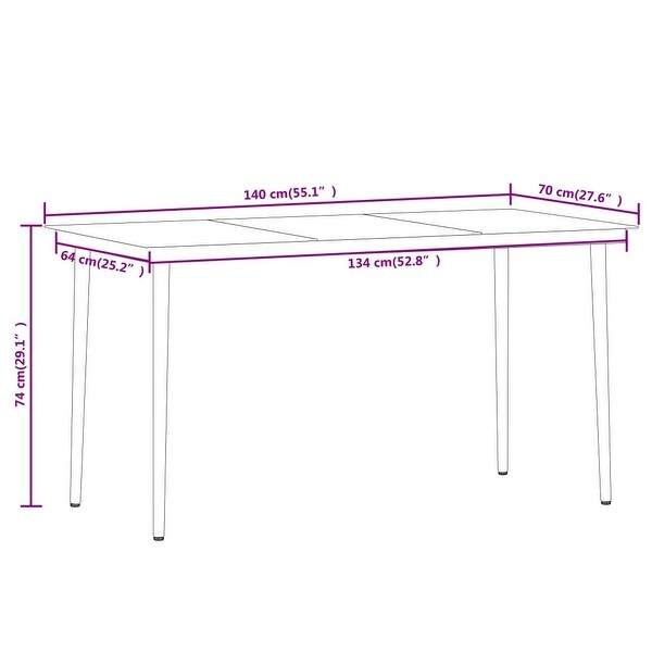 vidaXL 3/5/7 Piece Patio Dining Set