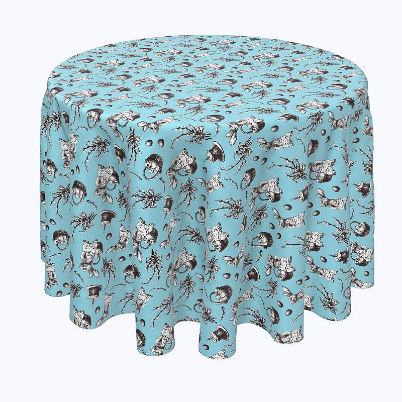 Round Tablecloth， 100% Polyester， 60 Round， Have You Seen Alice