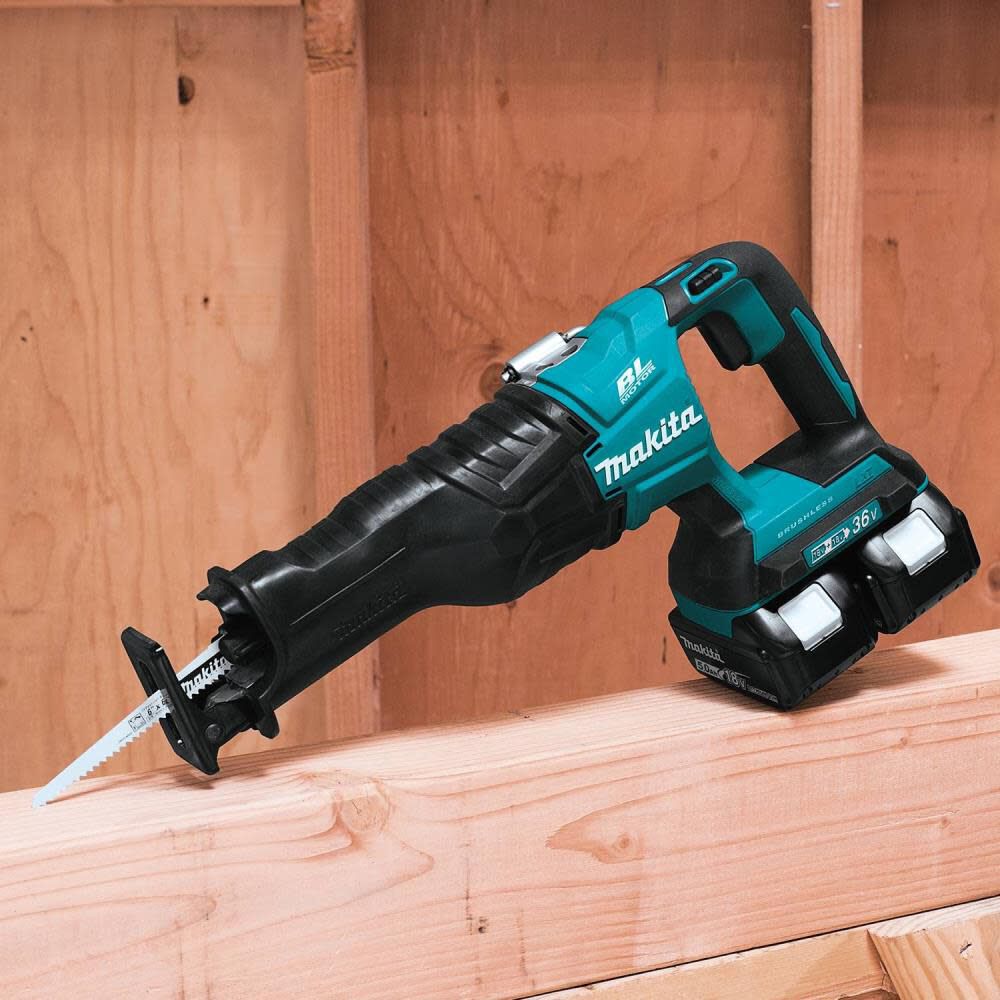 Makita 18V X2 LXT Lithium-Ion (36V) Brushless Cordless Recipro Saw Kit (5.0Ah) XRJ06PT from Makita