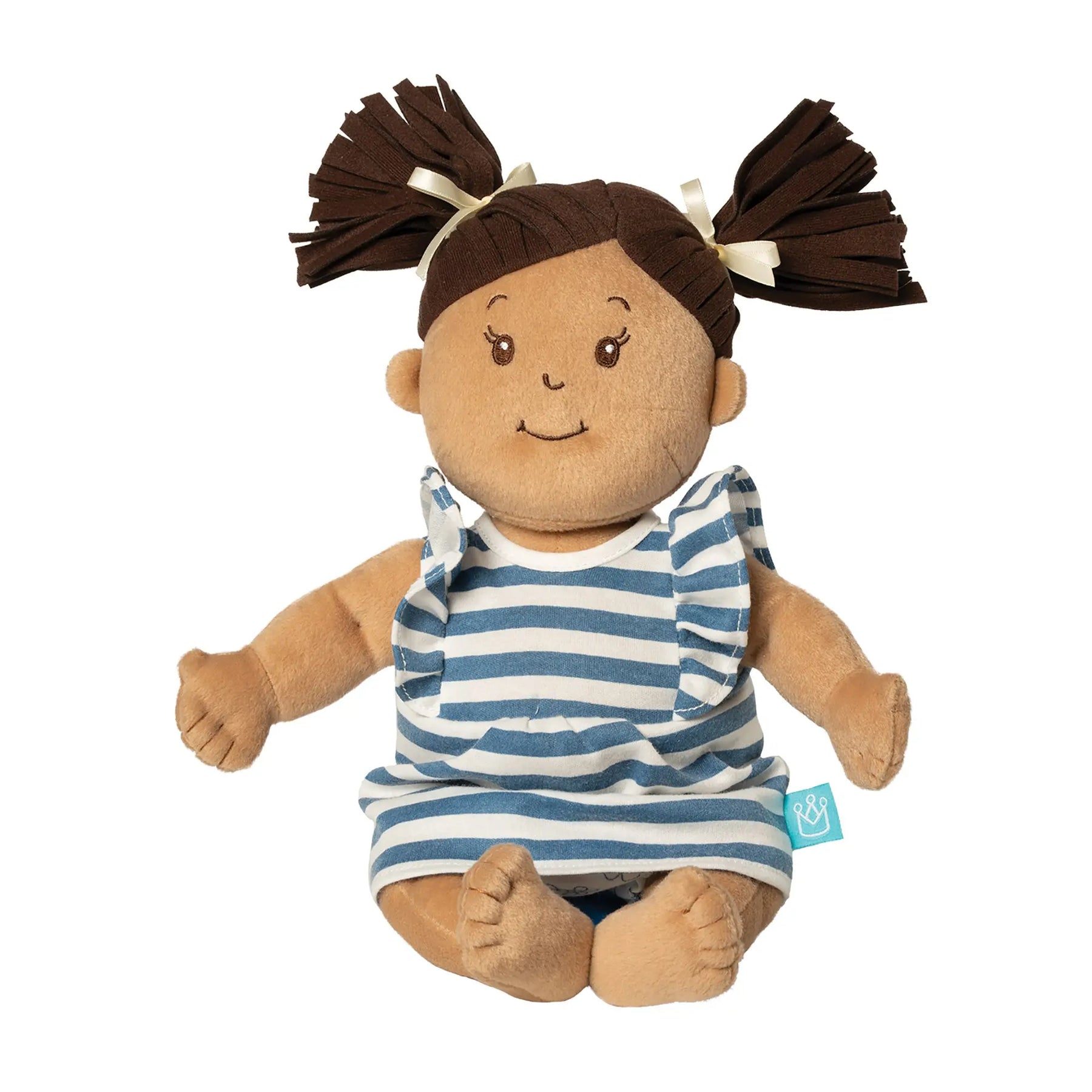 Baby Stella Doll - Beige Doll with Black Pigtails by Manhattan Toy