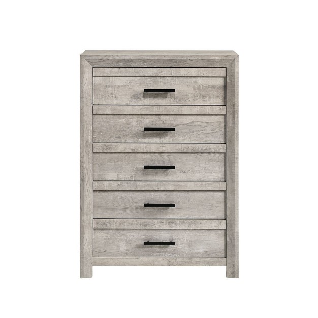 Keely 5 Drawer Chest White Picket House Furnishings