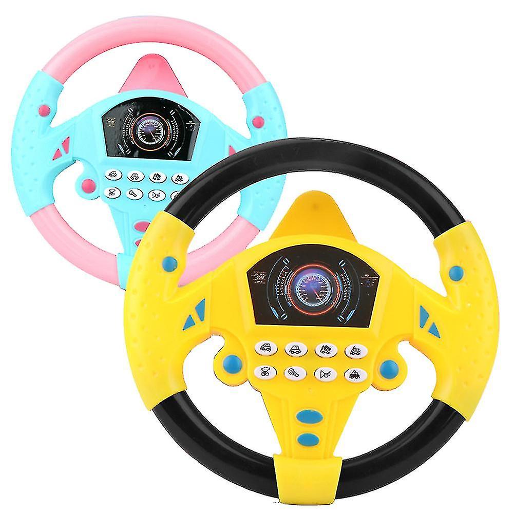 Steering Wheel Toys， 1pcs Simulation Copilots Simulated Steering Wheel Toy Educational Toys Children's Life Skills Training Gift