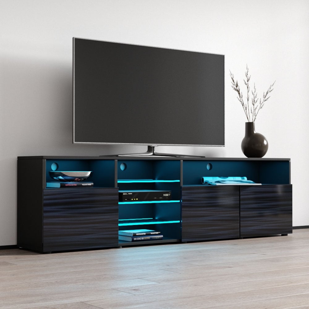 Roma 79 inch Wide Glossy TV Stand