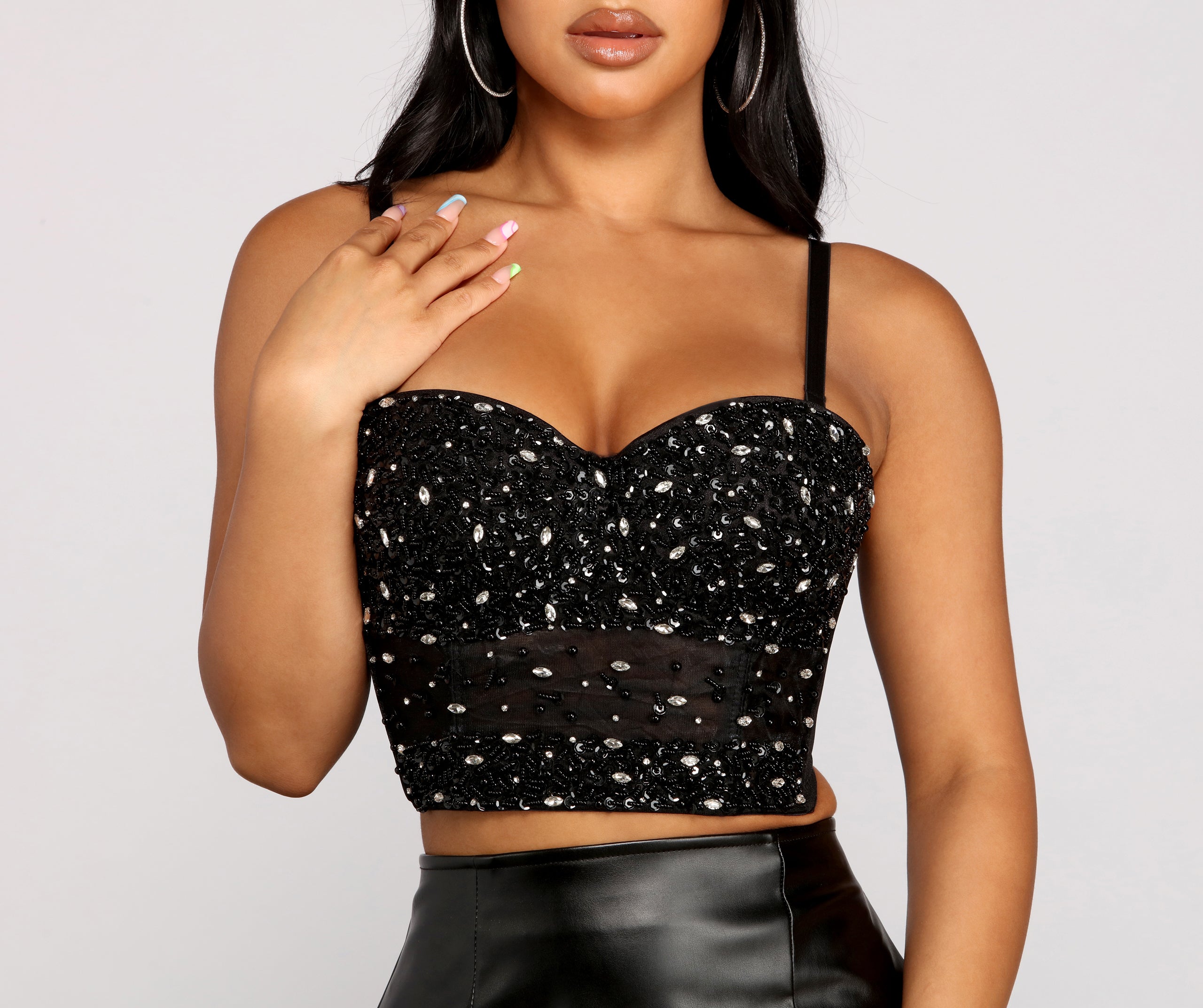 Reign N' Shine Rhinestone Bustier