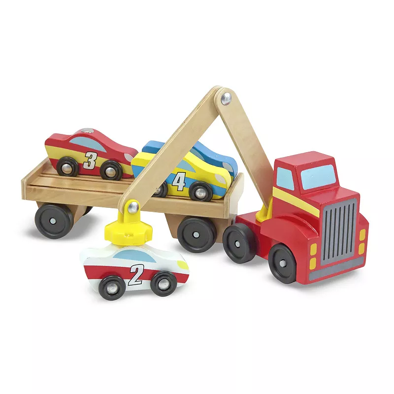 Melissa and Doug Magnetic Car Loader Set