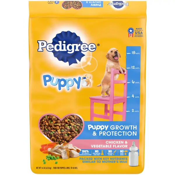 Pedigree 14 lb Growth and Protection Chicken and Vegetable Flavor Puppy Food