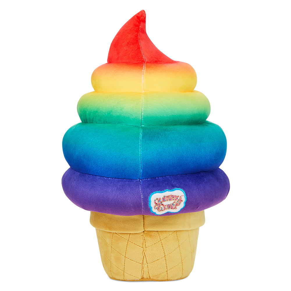 Yummy World Rainbow Soft Serve Sally Ice Cream Cone Plush