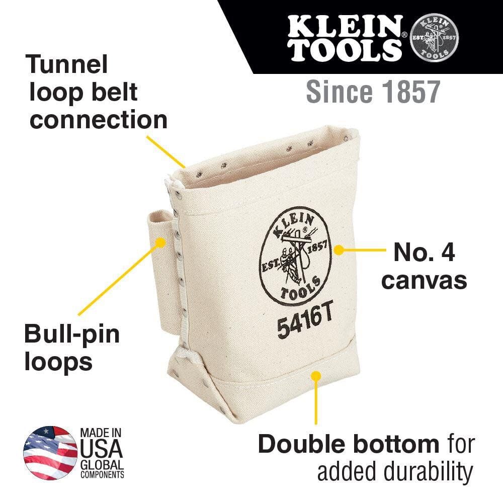 Klein Tools Bull Pin/Bolt Bag with Tunnel Loop 5416T from Klein Tools