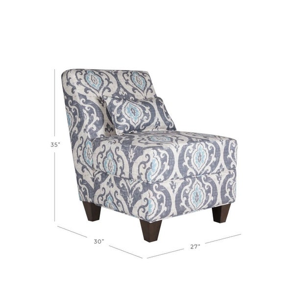 HomePop Blue Slate Large Accent Chair