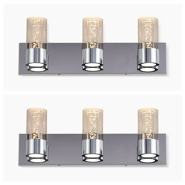 CO-Z Chrome Finished Wall Sconce Vanity Light 14W LED Lights