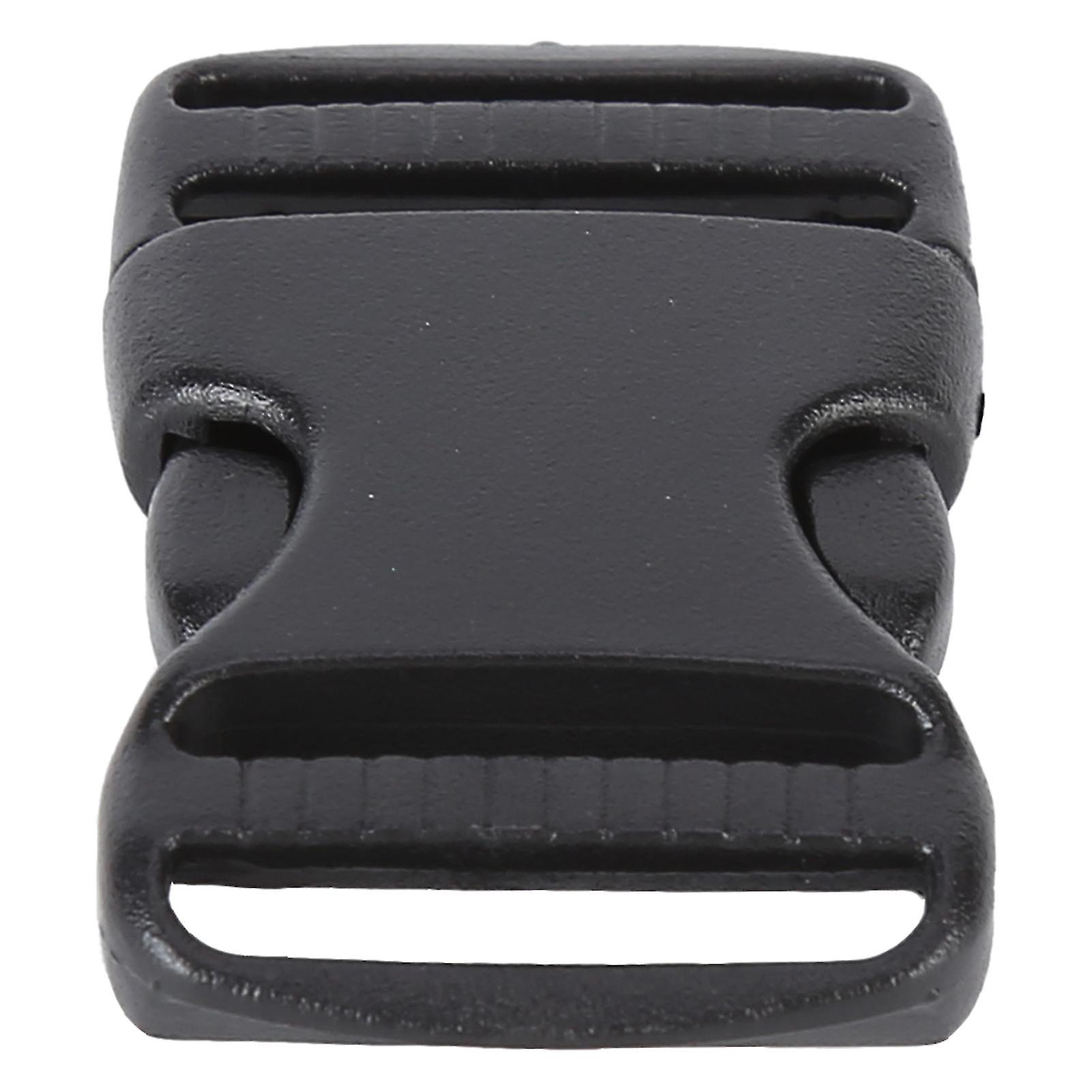 5pcs Quick Release Buckle Plastic Dual Adjustable Strap Buckles Replacement Diy Craft For Backpack Blackfor 20mm Width Strap