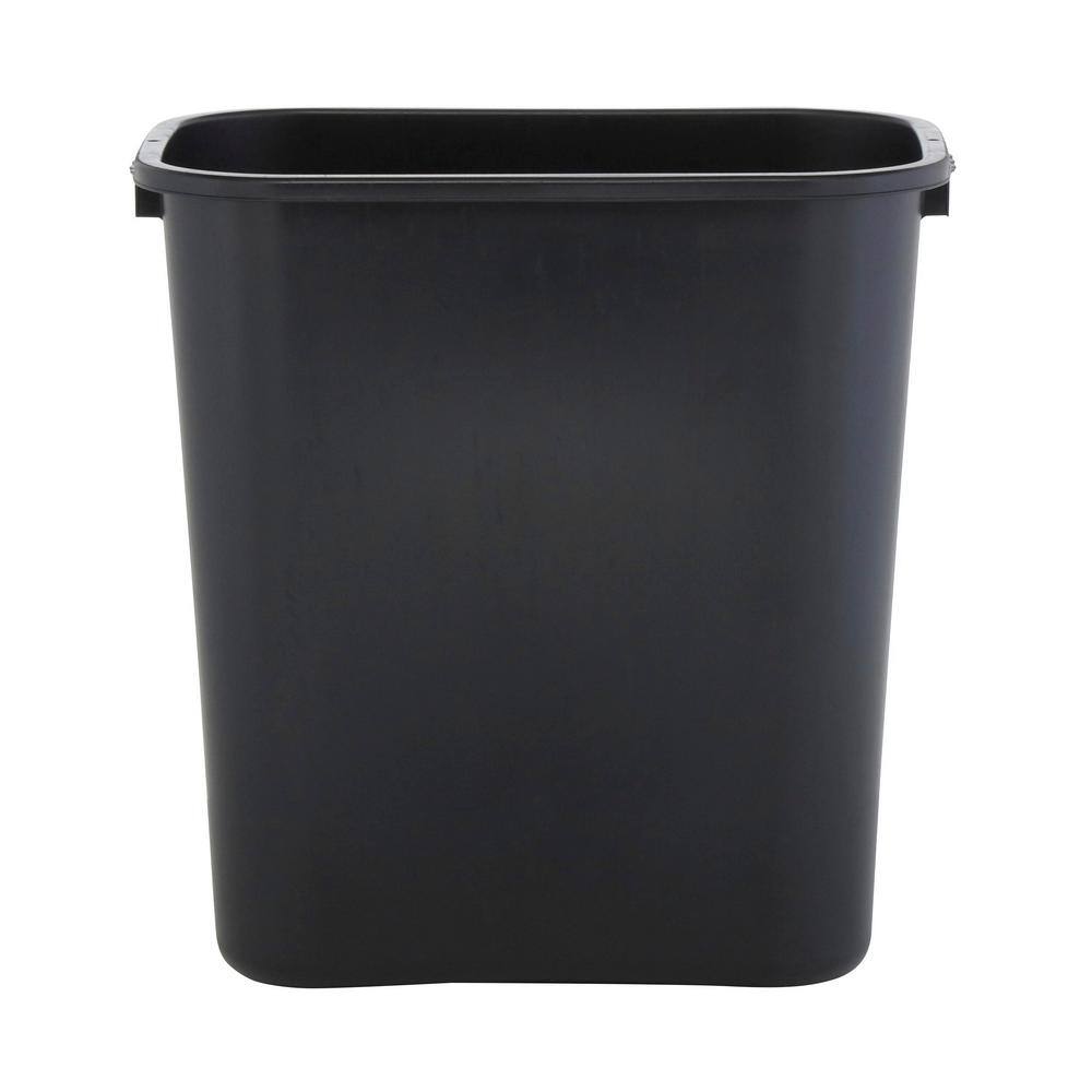 Sparco 7 Gal. Black Rectangular Trash Can SPR02160