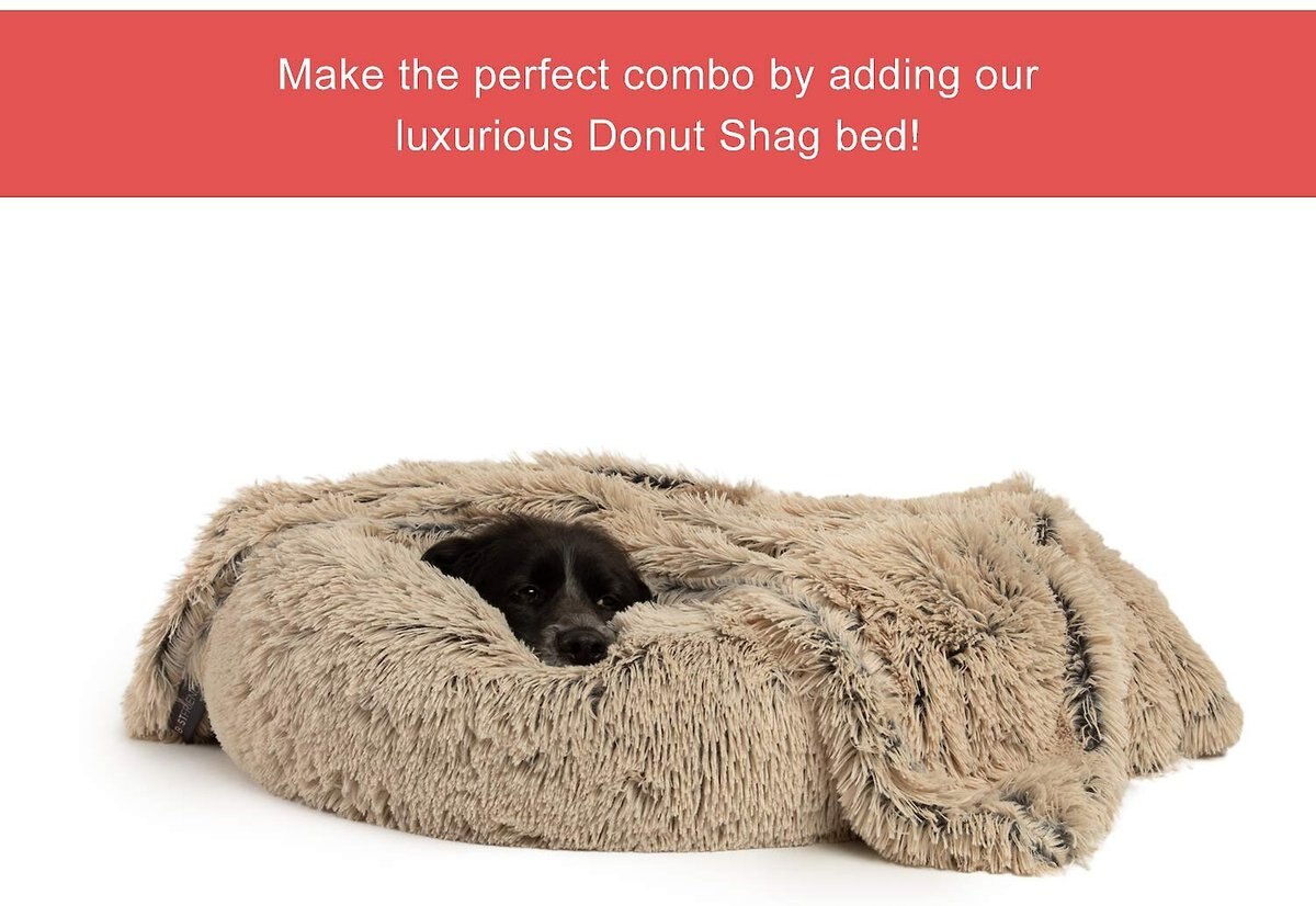 Best Friends by Sheri Throw Shag Dog and Cat Blanket