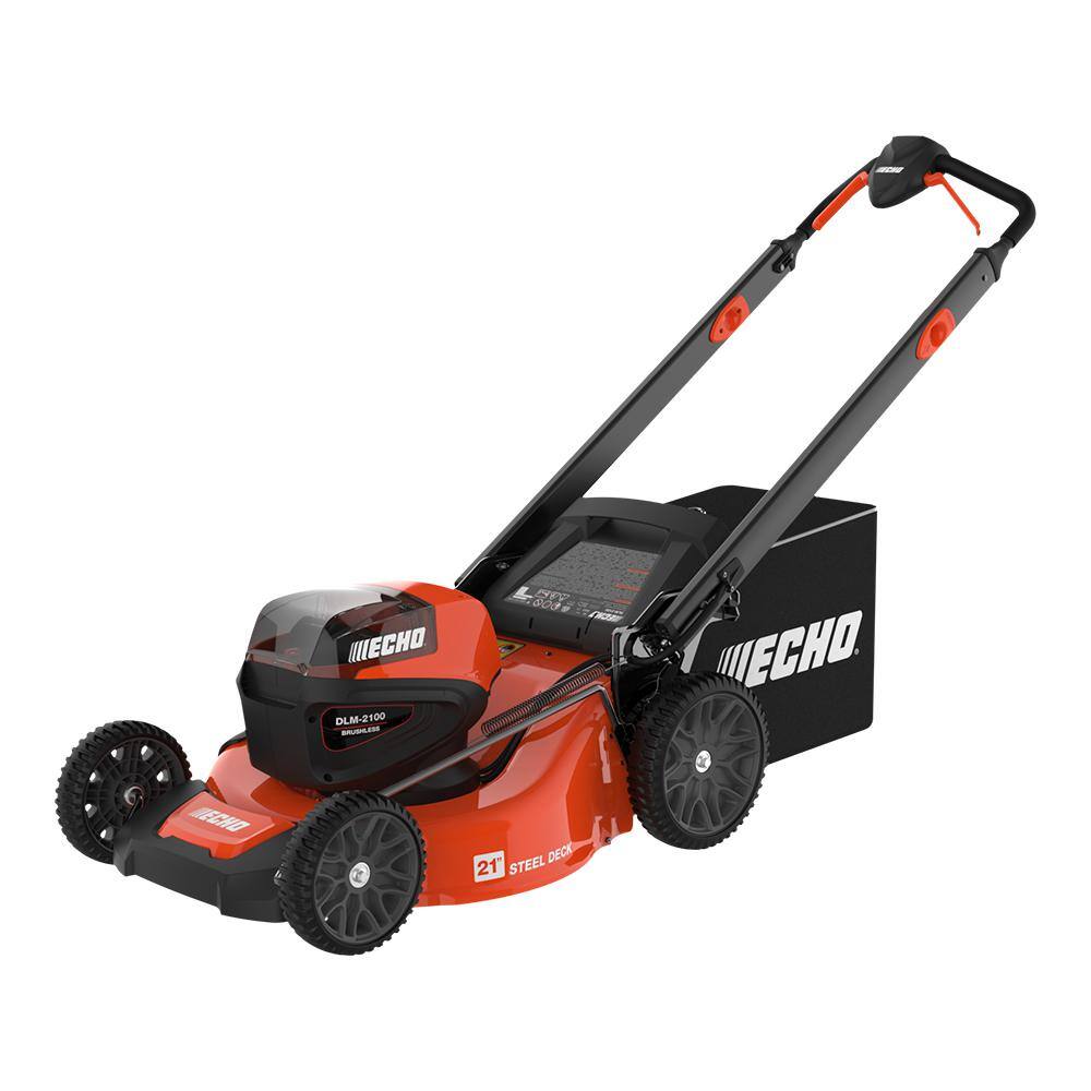 ECHO DLM-2100C2 eFORCE 56V 21 in. Cordless Battery Walk Behind Push Lawn Mower with 5.0Ah Battery and Standard Charger